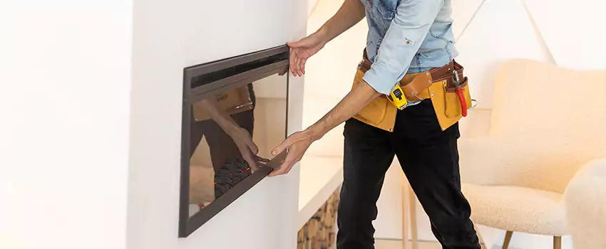 Metal Fireplace Installation in Chino, California