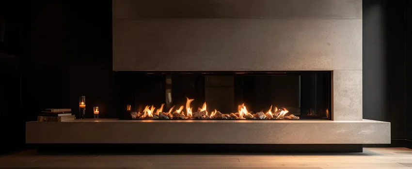 Gas Fireplace Ember Bed Design Services in Chino, California