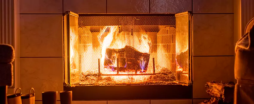 Mendota Hearth Landscape Fireplace Installation in Chino, California