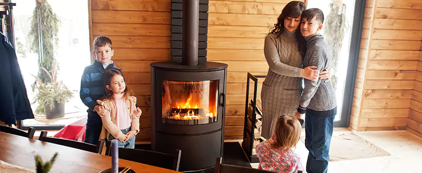 Morso Cast Iron Fireplace Insert Installation in Chino, California