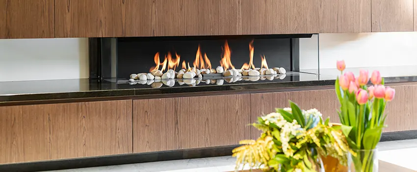 Double-height Fireplace Design Refurbishment in Chino, California