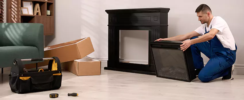Old Rusted Metal Fireplace Repair And Replacement in Chino, CA