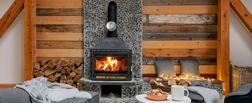 Thelin Hearth Products Direct Vent Gas Stove Fireplace Inspection in Chino, California